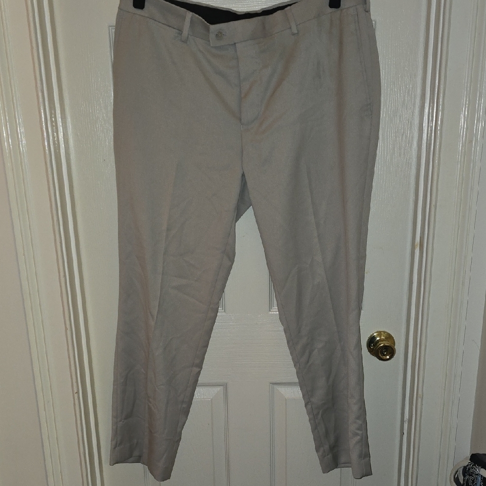 Louis Raphael Men's Light‎ Gray Chinos
